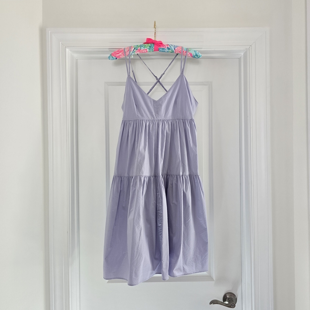 Lavender Strappy Mini Dress